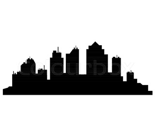 320x280 Oklahoma City Skyline Silhouette Stock Vector Colourbox