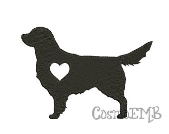 340x270 German Shepherd Dog Head Silhouette Embroidery Mini Designs In 4
