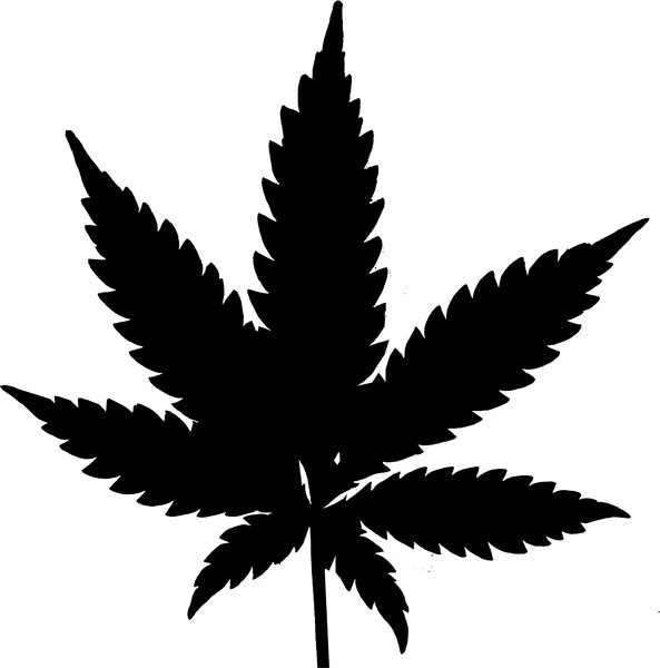 Pot Leaf Silhouette at GetDrawings | Free download