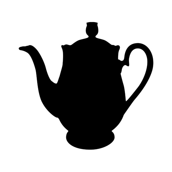 600x600 Coffee Pot Silhouette Clipart Panda