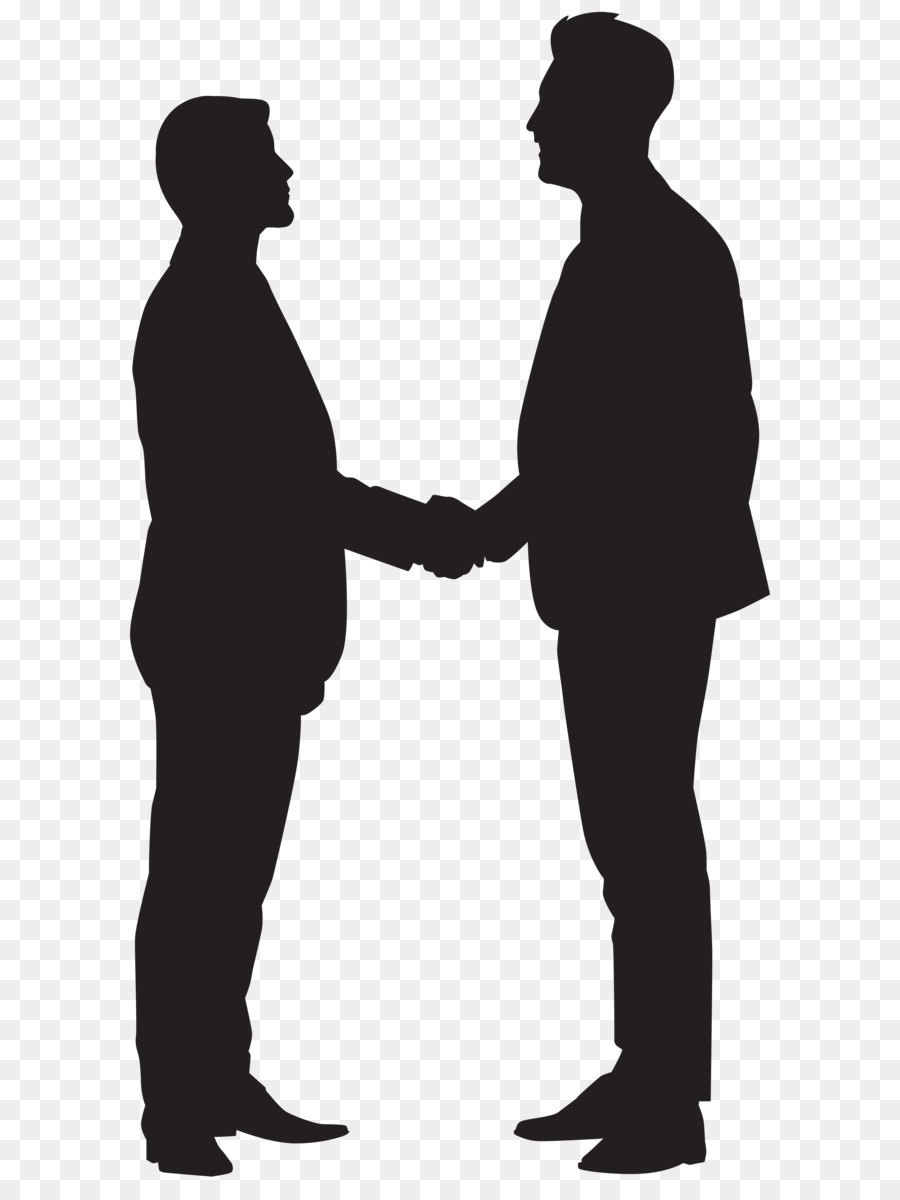 900x1200 Silhouette Handshake Clip Art