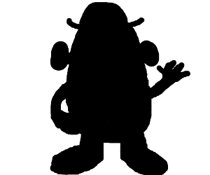 300x250 Mr Potato Head Silhouette