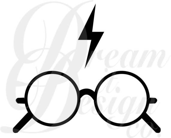 570x462 Harry Potter (Glasses Amp Lightning) Design For Silhouette Studio