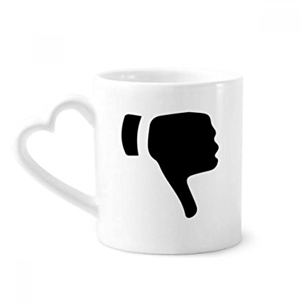 425x425 Ridicule Gesture Silhouette Pattern Coffee Mugs