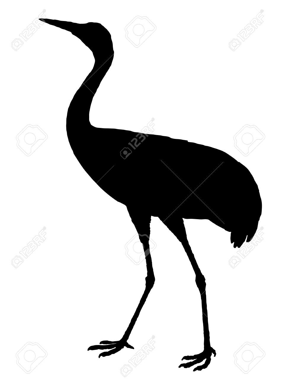 1040x1300 Common Crane Silhouette Royalty Free Cliparts, Vectors, And Stock