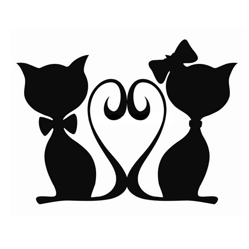 Pouncing Cat Silhouette at GetDrawings | Free download