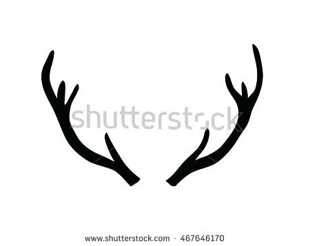 450x358 Deer Antler Silhouette Deer Head Antler Silhouette