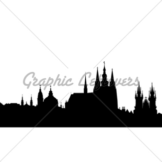 325x325 Famous Landmarks Of Prague Vector Gl Stock Images