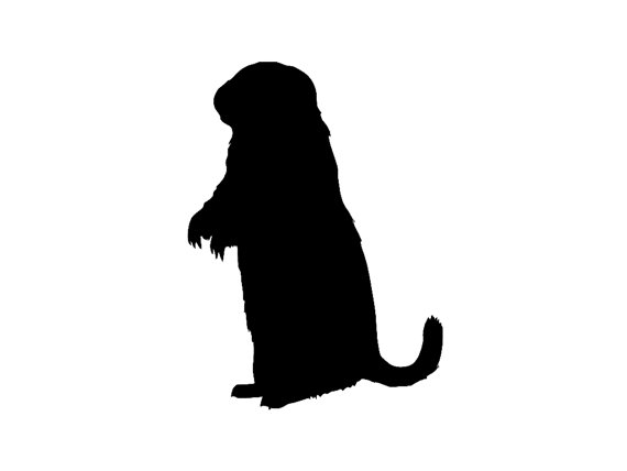 570x428 Prairie Dog Silhouette Custom Die Cut Vinyl Decal Sticker