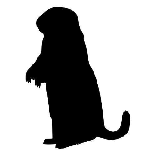 500x500 Prairie Dog Silhouette Die Cut Decal Car Window Wall Bumper Phone