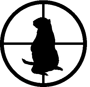 297x287 Prairie In Crosshairs Dog Decal