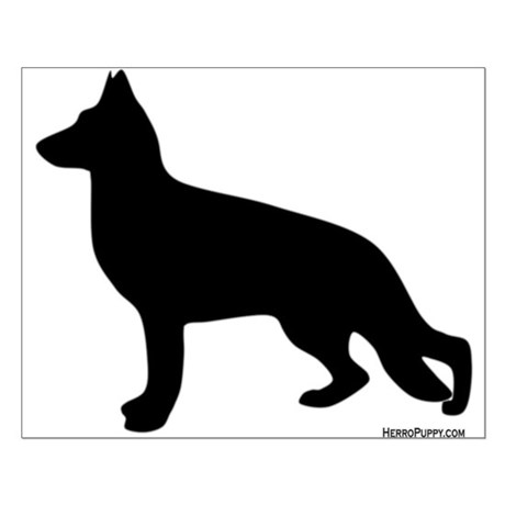 460x460 Dog Silhouette Posters