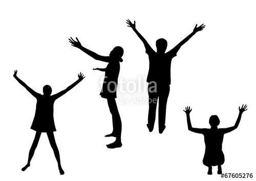 500x354 Praise Silhouettes Stock Image And Royalty Free Vector Files