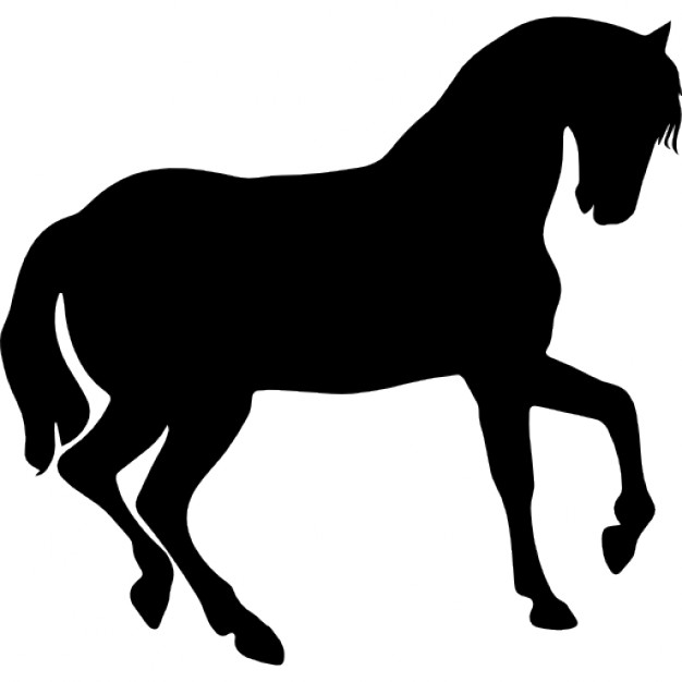 626x626 Horse Black Side Shape Icons Free Download