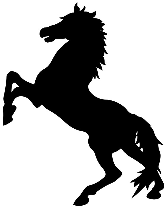 559x700 Prancing Horse Silhouette Sticker We Live To Change