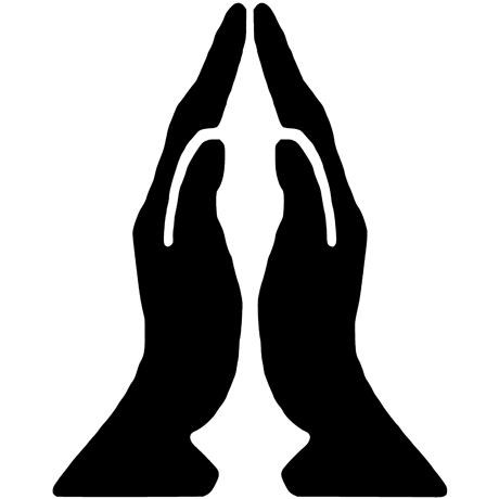 Prayer Hands Silhouette at GetDrawings | Free download
