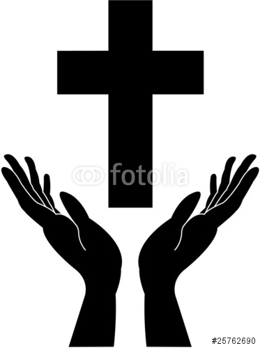 373x500 Cross Silhouette And Praying