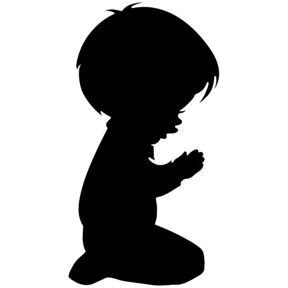 Praying Child Silhouette at GetDrawings | Free download