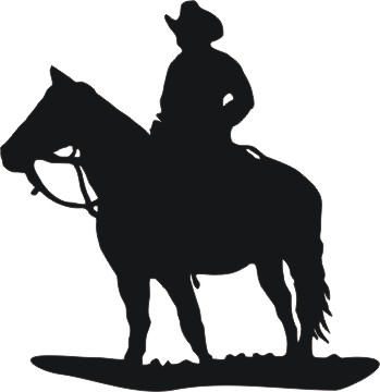 349x360 Cowboy Clipart Silhouette Many Interesting Cliparts