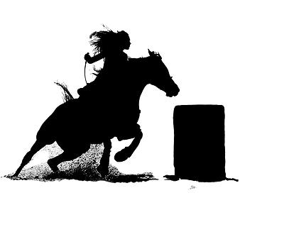 400x320 Kneeling Cowboy With Horse Praying Cowboy Silhouette