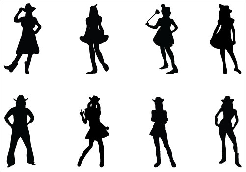 501x351 Cowgirl Silhouette Clip Art Many Interesting Cliparts