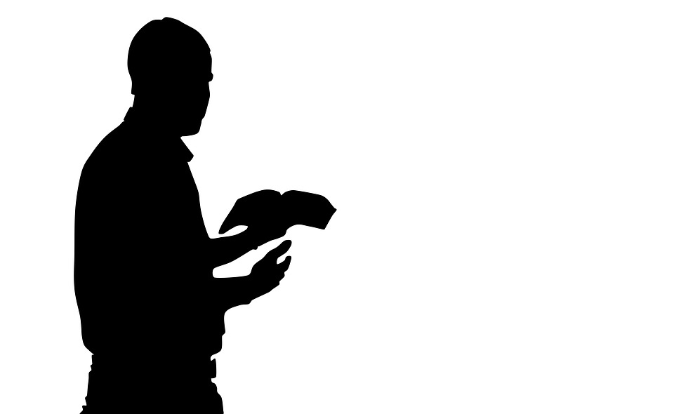 960x590 Free Photo Silhouette Man Reading The Bible Praying Man