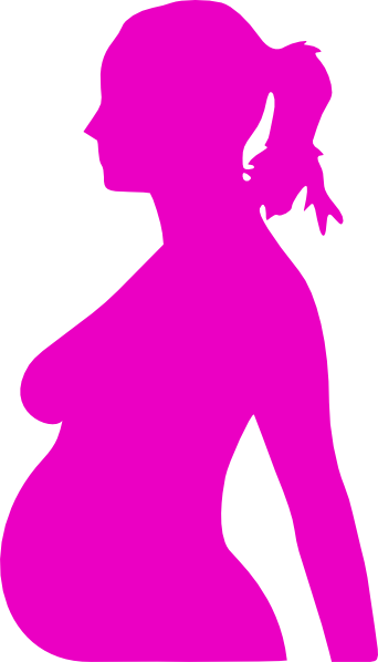 342x598 Pregnancy Silhouette 3 Clip Art