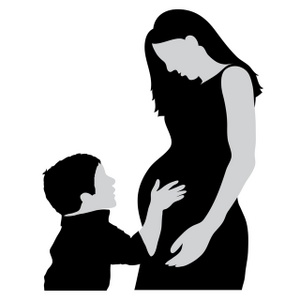 300x300 Pregnancy Silhouette 6 Clip Art