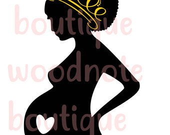 340x270 Pregnant Silhouette Etsy
