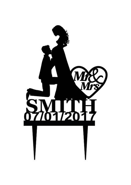 452x640 Pregnant Bride Wedding Cake Topper With Name Date, Bride