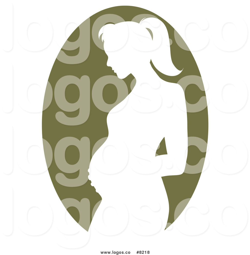 1024x1044 Royalty Free Clip Art Vector Logo Of A Green Pregnant Mother