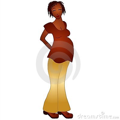 400x400 Free Pregnant Lady Clipart African American Silhouette
