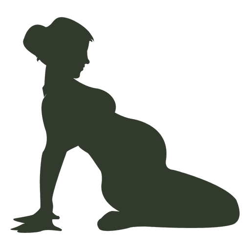 512x512 Pregnant Woman Silhouettes