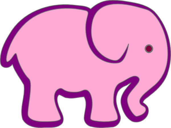 600x448 Pink Pregnant Silhouette Clipart