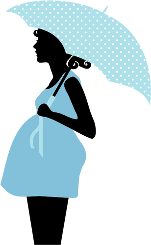 308x500 Pregnant Woman Silhouette Public Domain Vectors
