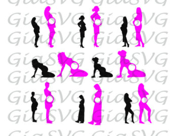 340x270 Pregnant Silhouette Etsy