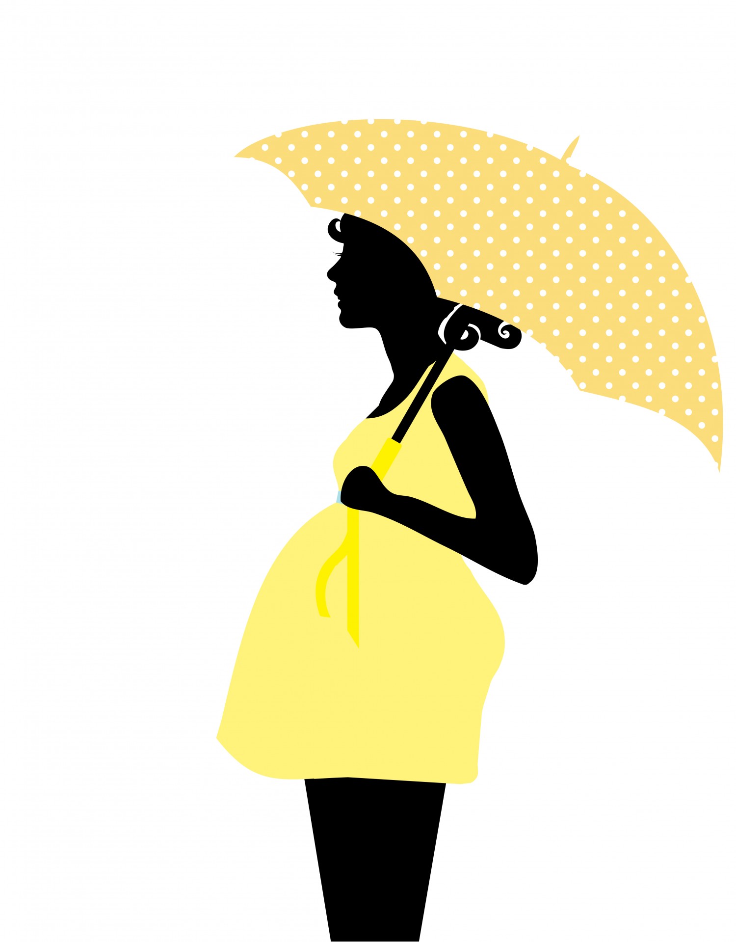 1500x1919 Pregnant Woman Silhouette Clipart Free Stock Photo