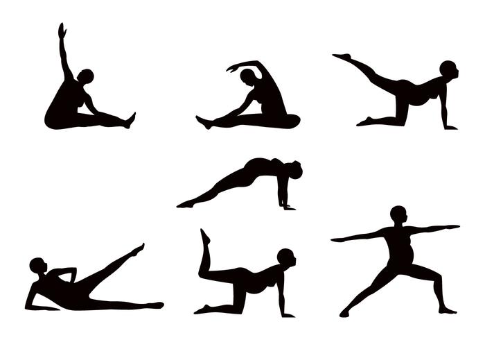 700x490 Pregnancy Yoga Sillhouette