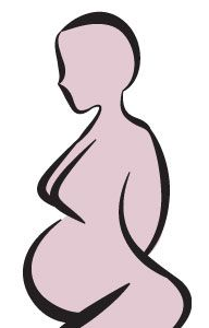 192x300 Pregnant Belly Silhouette Clipart