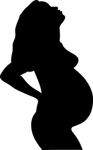 187x300 Pregnant Belly Silhouette Clipart