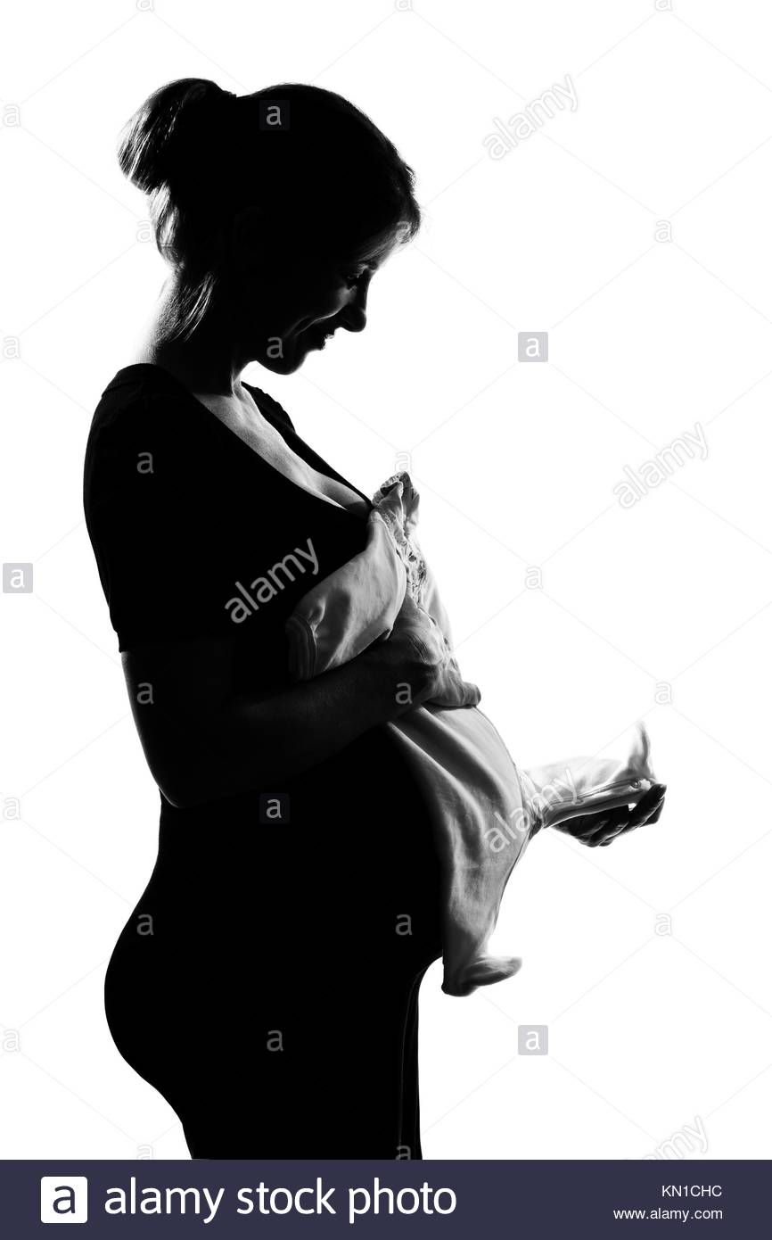 866x1390 Pregnant Woman Silhouette Black And White Stock Photos Amp Images