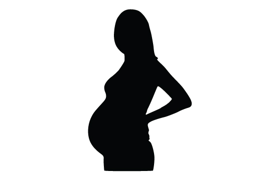 550x354 Pregnant Woman Silhouette Vector Woman Silhouette, Vector Free