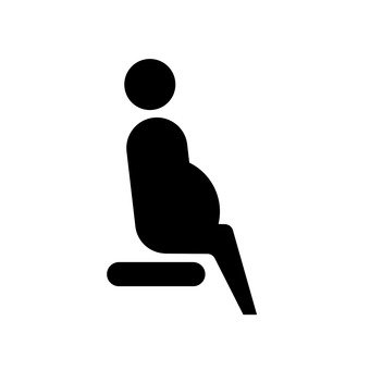 340x340 Free Silhouette Vector Mom, Icon, Chair