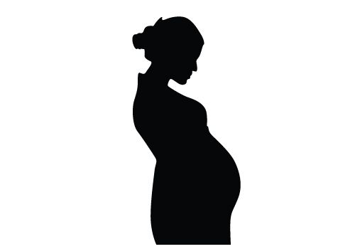 500x350 Pregnant Woman Silhouette Download Silhouette Graphics