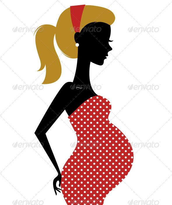 590x704 Retro Pregnant Woman In Dotted Dress Font Logo, Fonts And Logos