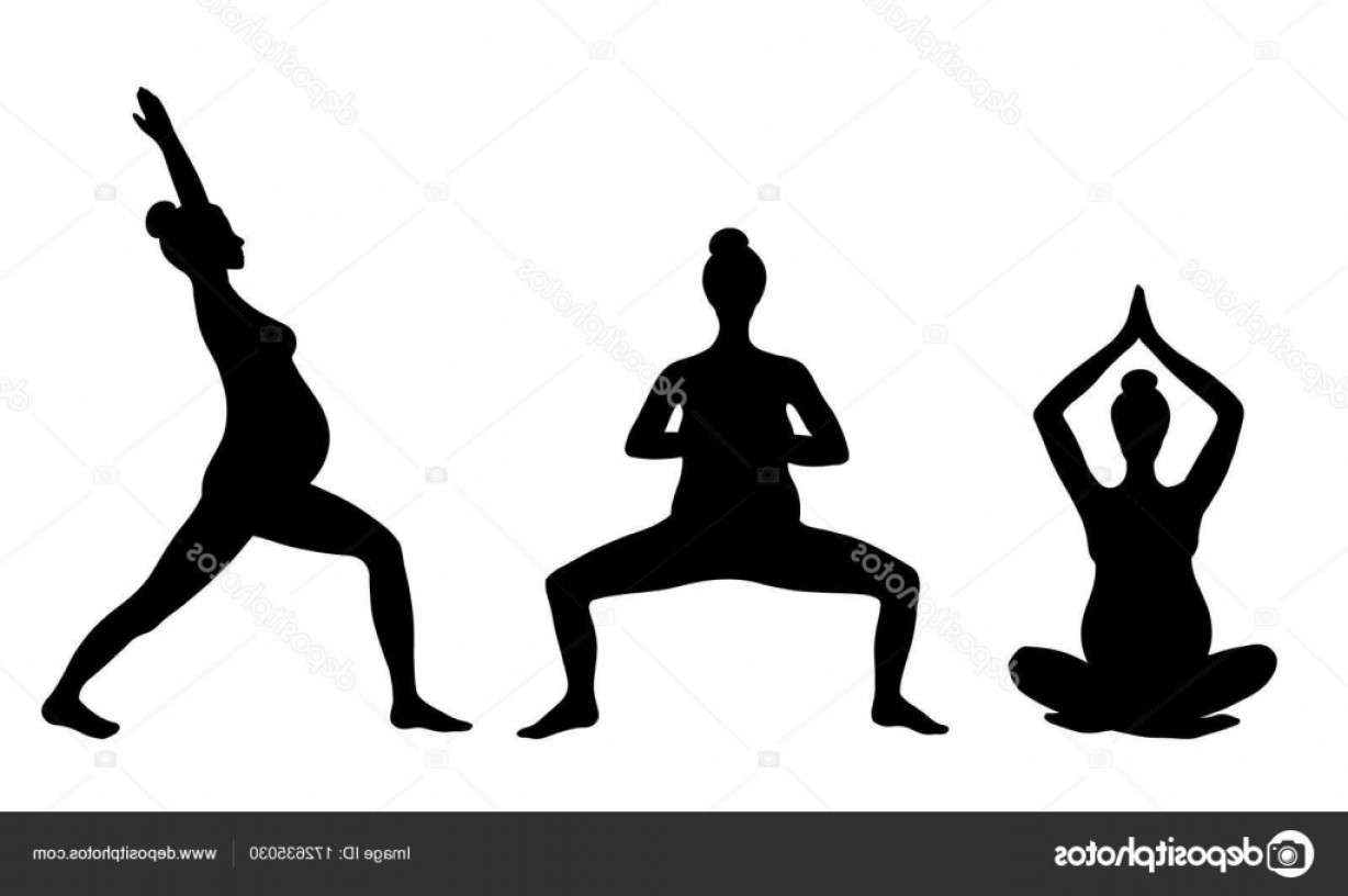 1228x816 Stock Illustration Yoga For Pregnant Women Set Lazttweet