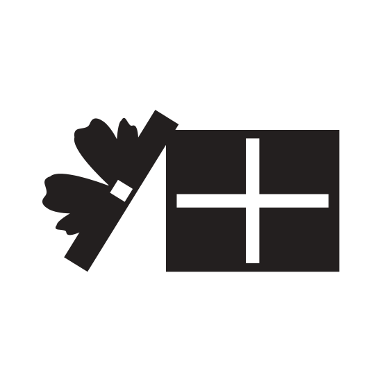 550x550 Open Giftbox Present Silhouette