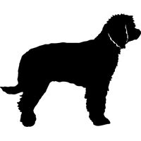 200x200 Rottweiler Head Silhouette