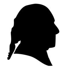 236x236 Silhouettes Of George Washington, Abe Lincoln And