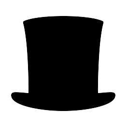 263x262 Abraham Lincoln Hat Silhouette Father's Day Decor